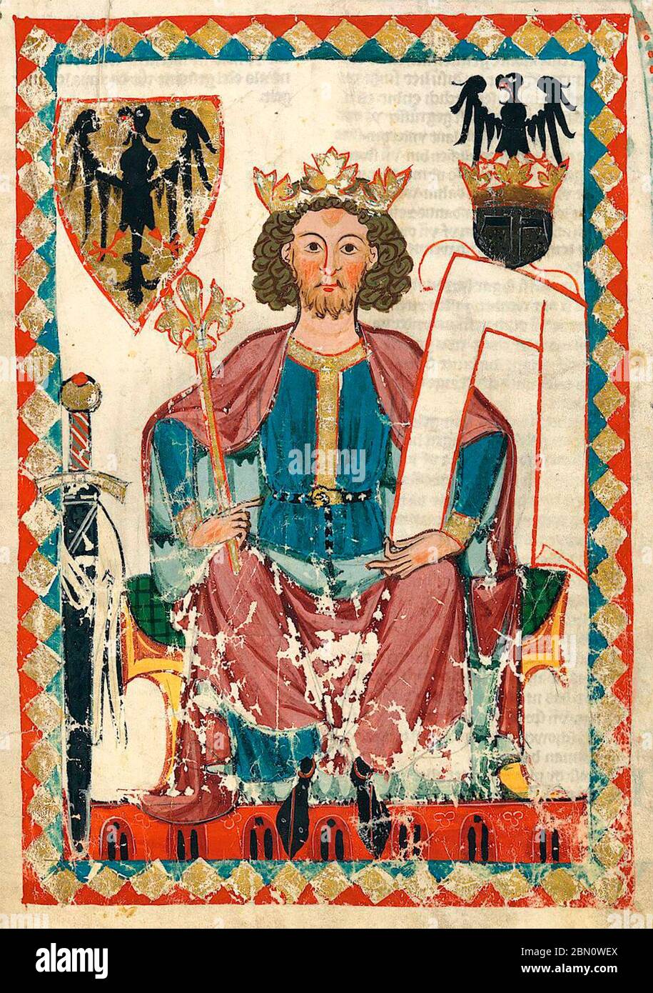 Henry VI, Holy Roman Emperor, circa 1300 Stock Photo