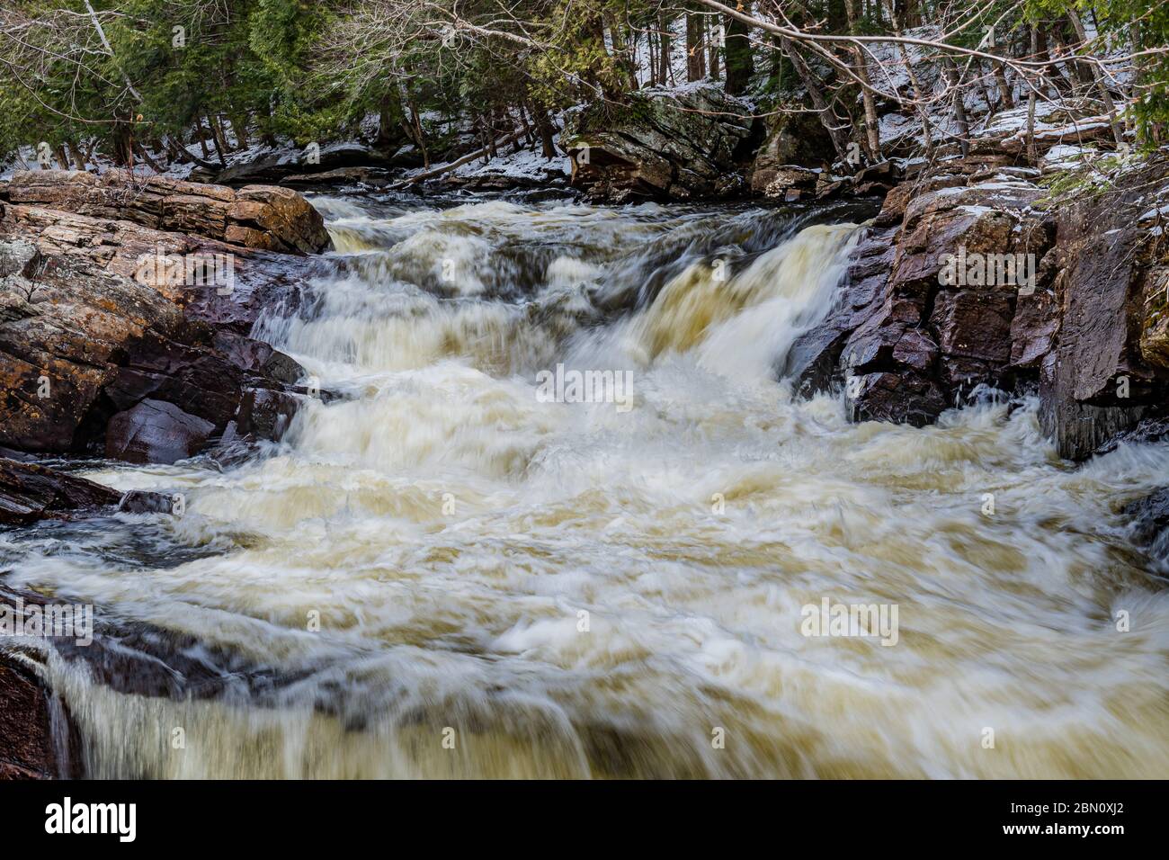 Waterfalls in the Canadian Rockies in winter Stock Photo - Alamy