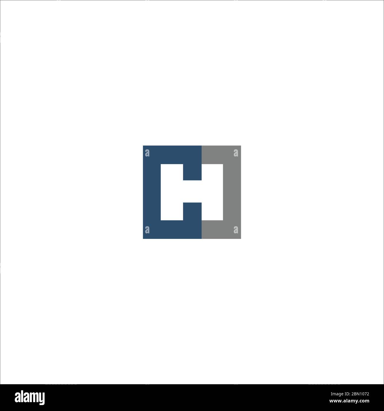 Initial letter hc logo or ch logo vector design template Stock Vector