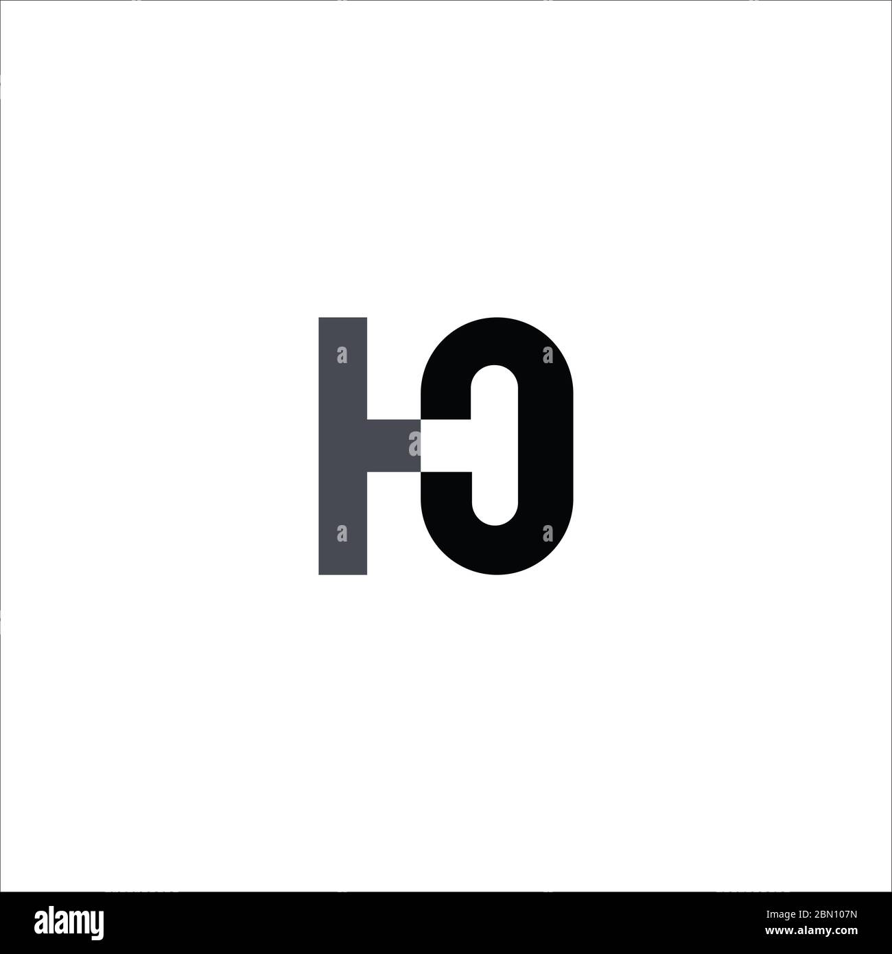 Initial letter hc logo or ch logo vector design template Stock Vector