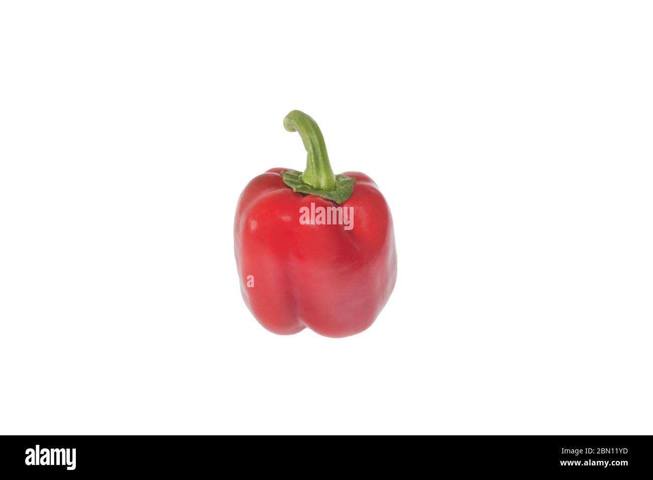 Red Bell pepper isolated on white background Stock Photo - Alamy