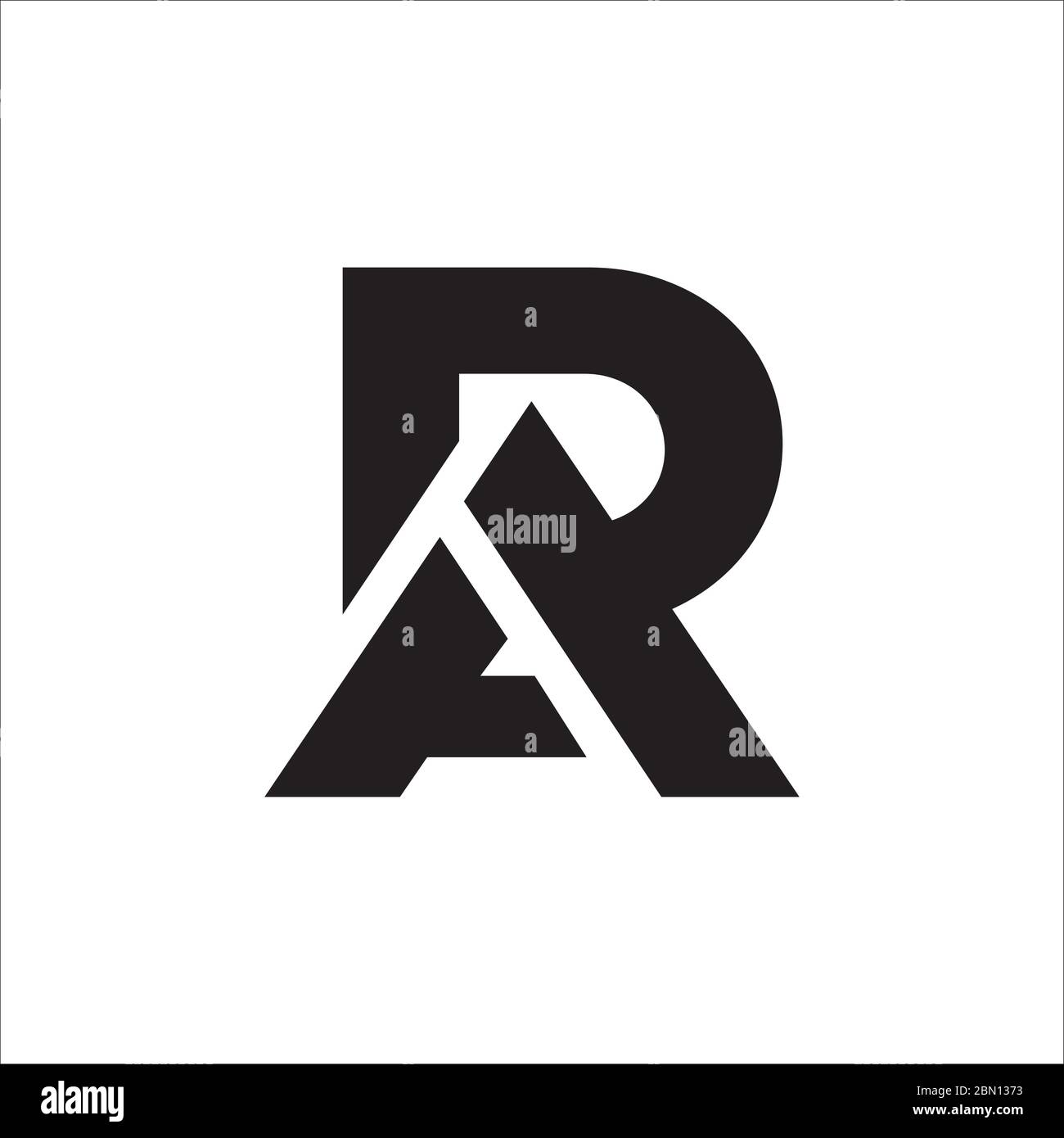 Initial letter ra logo or ar logo vector design template Stock Vector