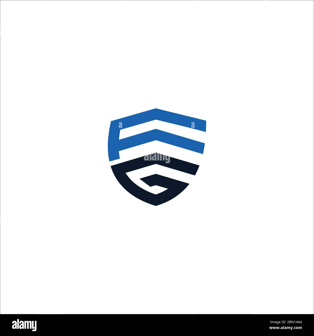 Initial letter fg logo or gf logo vector design template Stock Vector