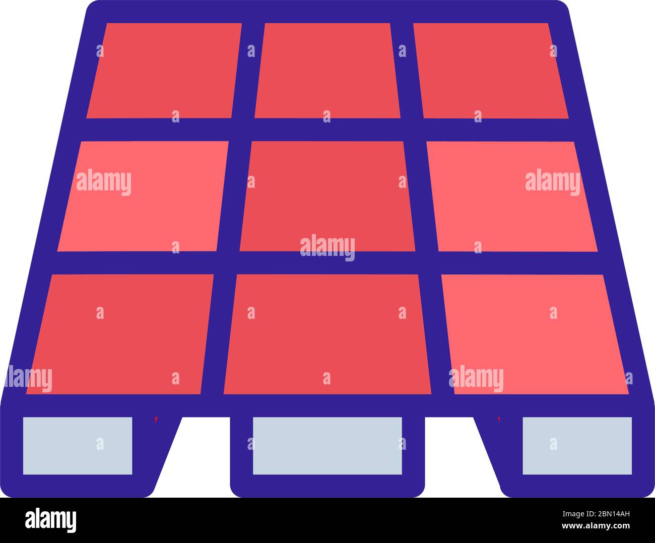 carpet track material icon vector outline illustration Stock Vector