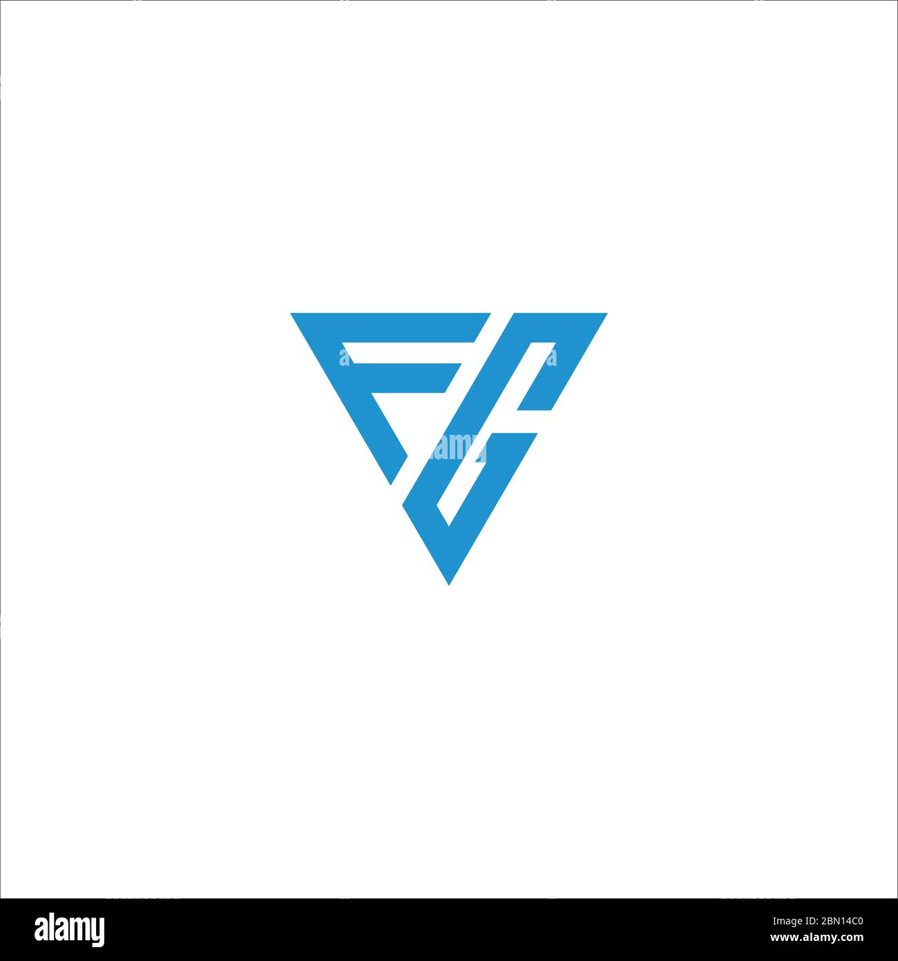 Initial letter fg logo or gf logo vector design template Stock Vector