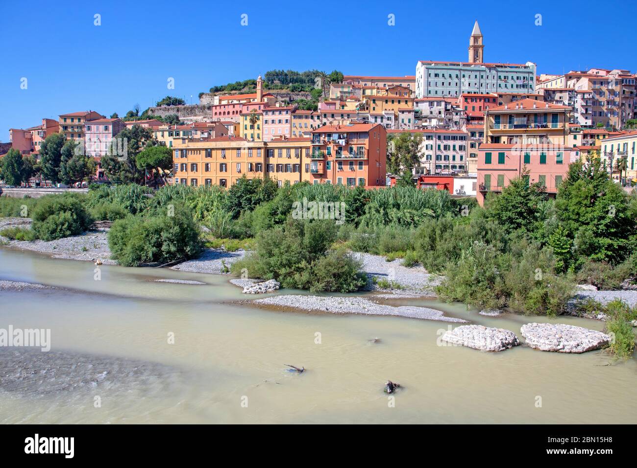 The old town of Ventimiglia Stock Photo
