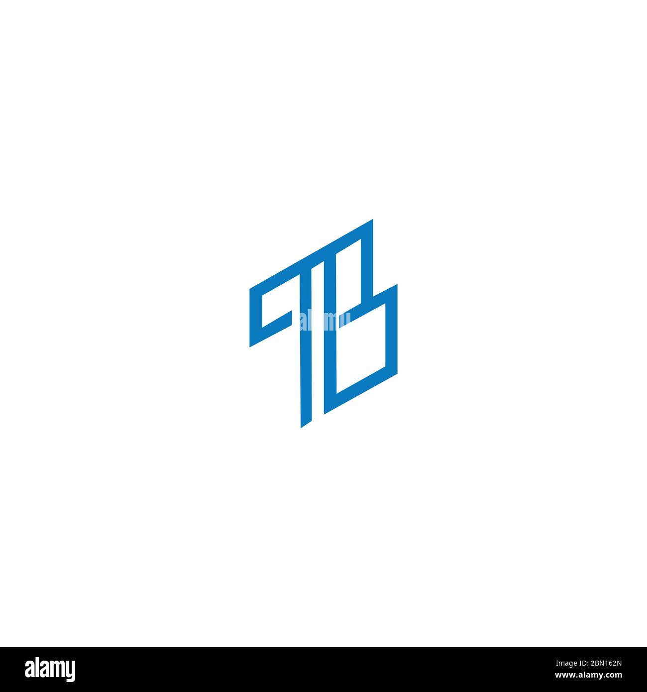 Initial letter tb logo or bt logo vector design template Stock Vector