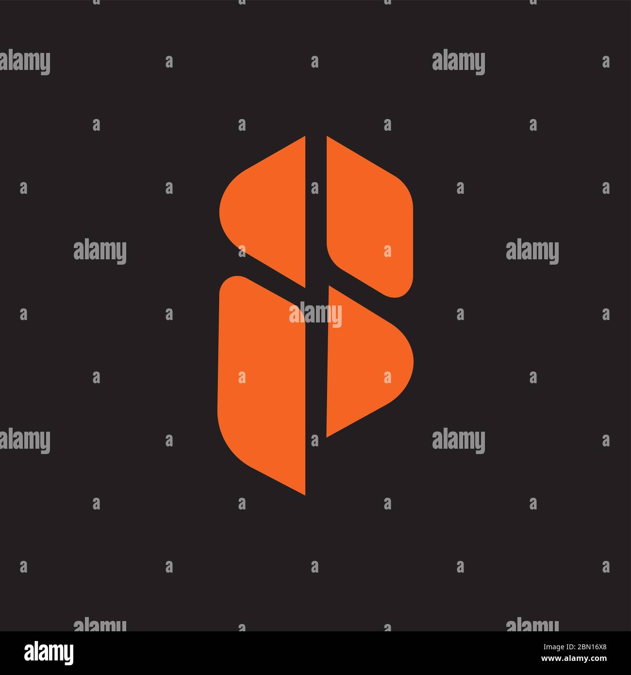 Initial letter is logo or si logo vector design template Stock Vector