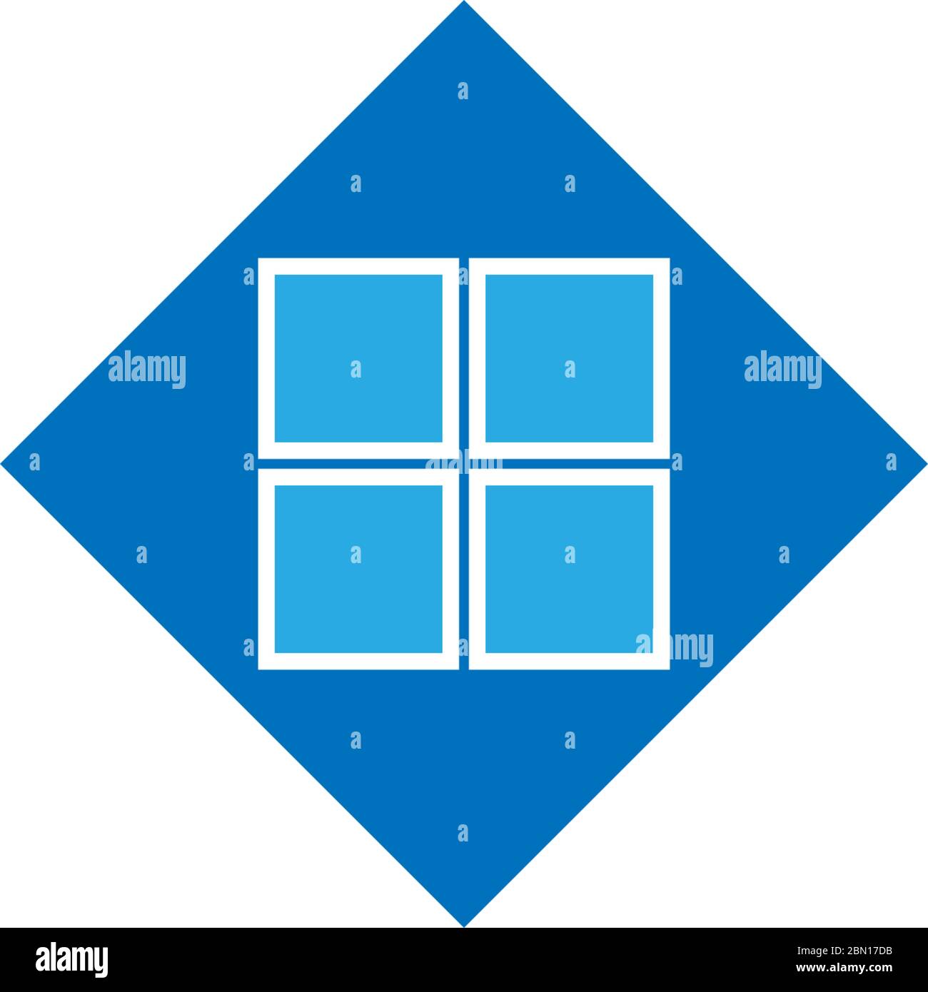 House windows logo icon illustration Stock Vector Image & Art - Alamy