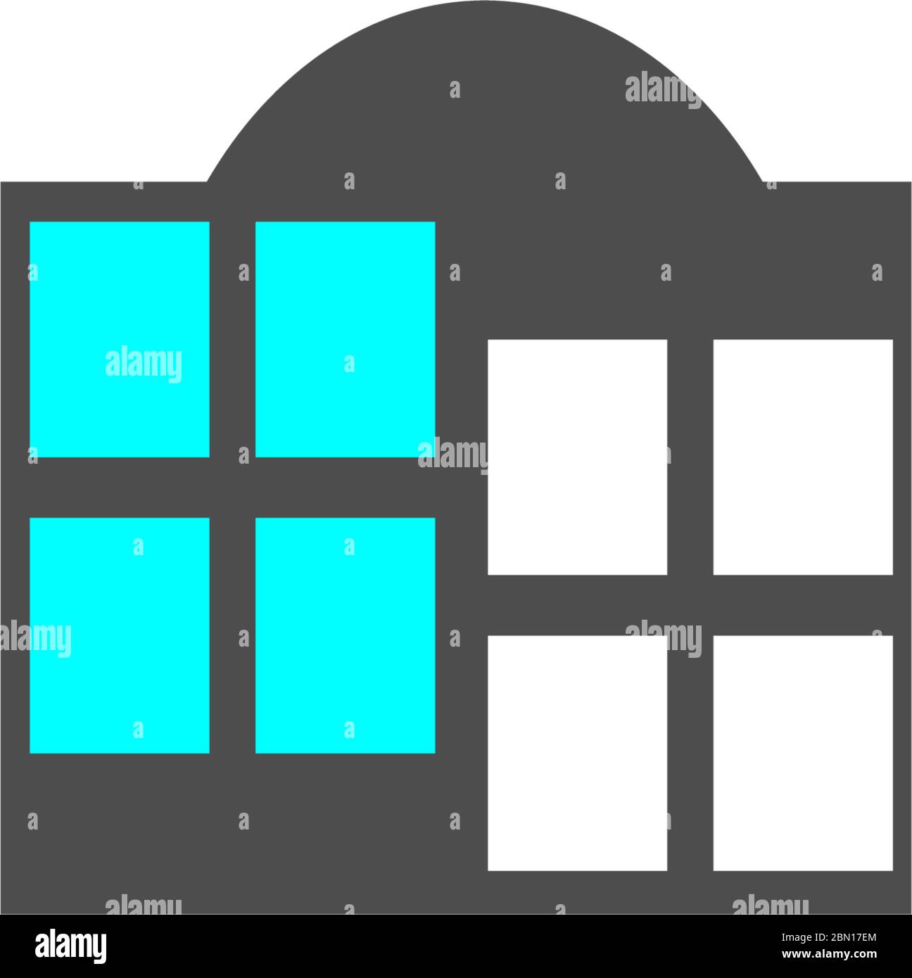 House windows logo icon illustration Stock Vector Image & Art - Alamy