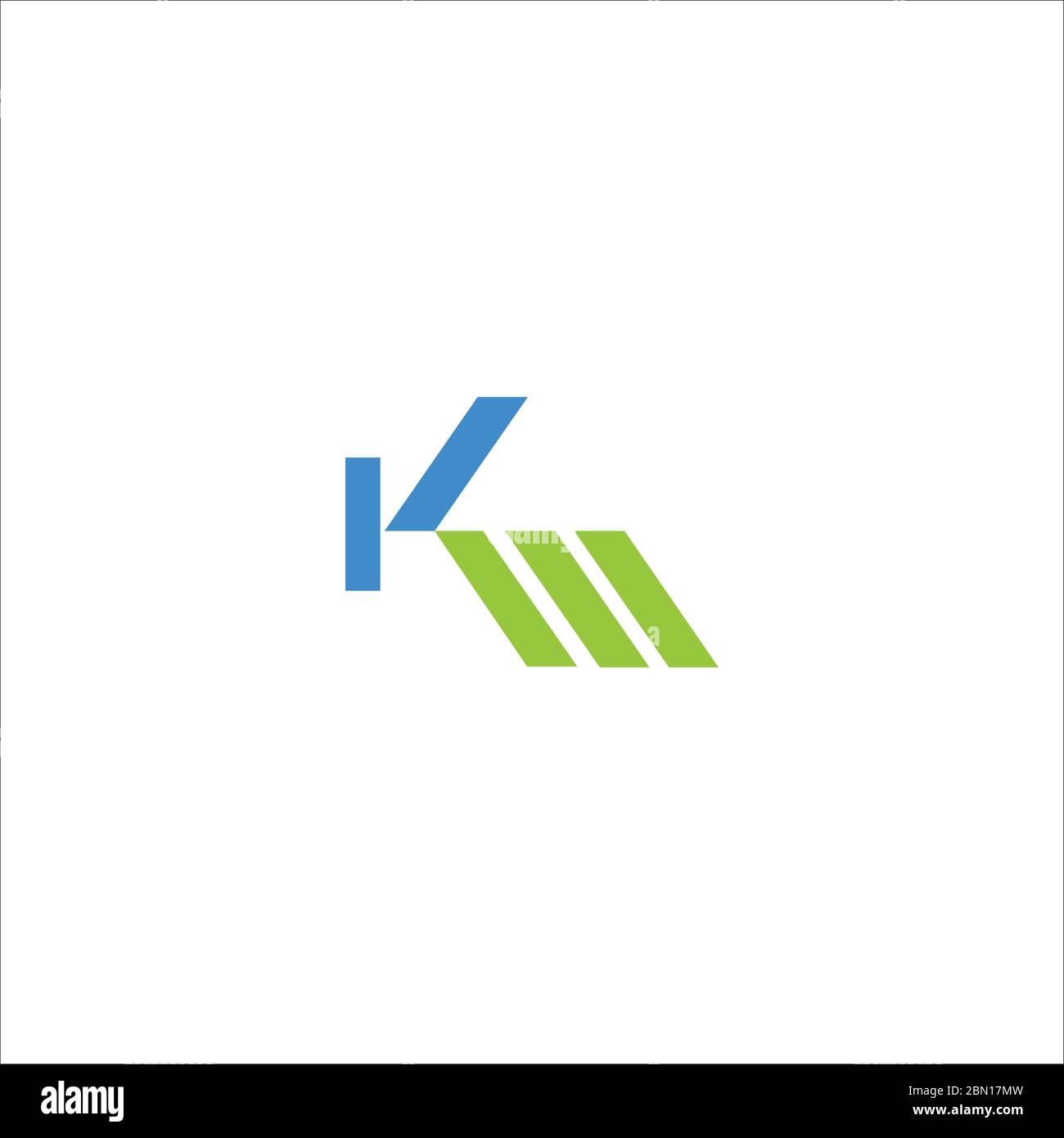 Initial letter km logo or mk logo vector design template Stock Vector ...