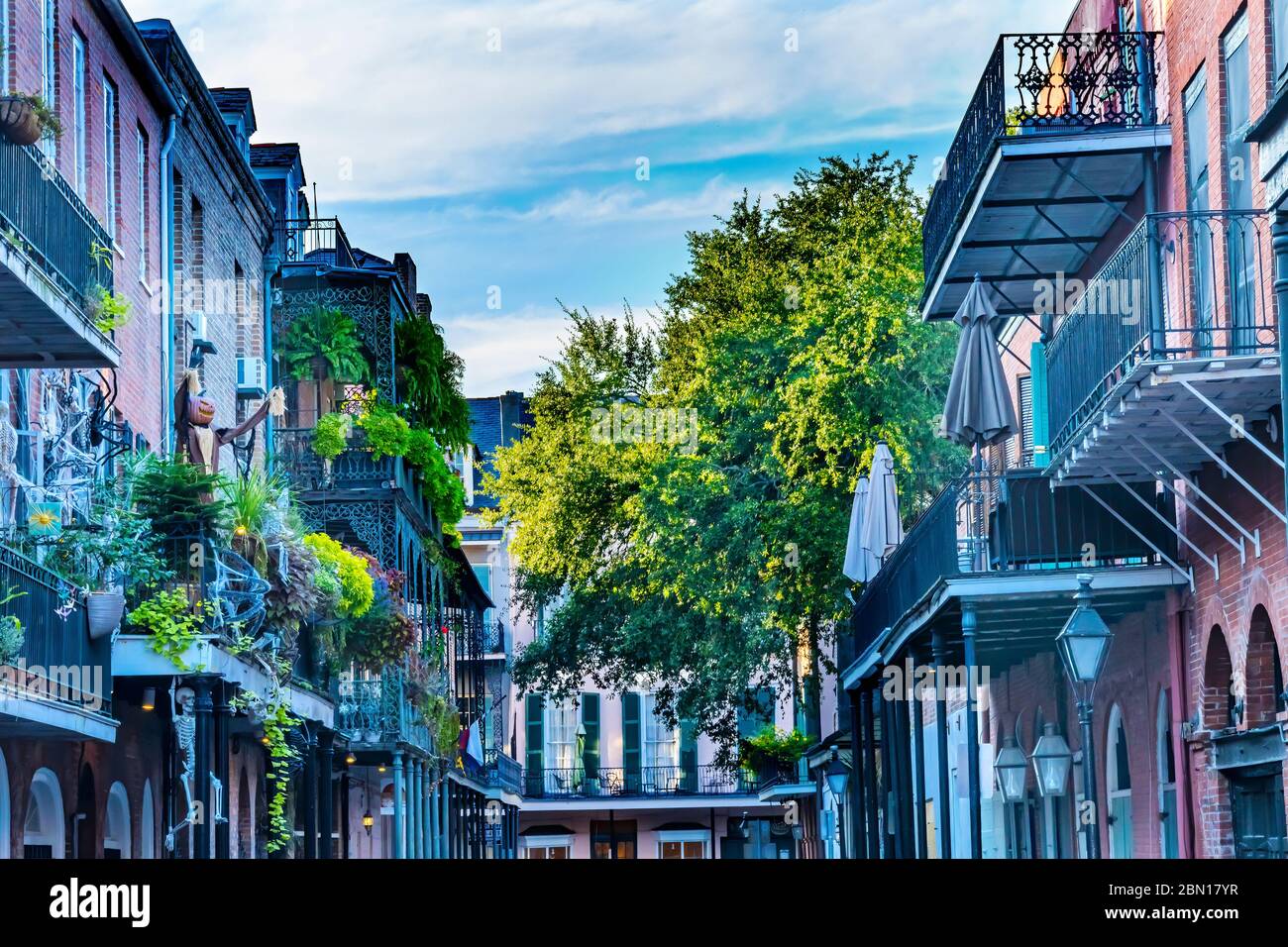Old Colonial Building Balconies French Quarter Dumaine street New