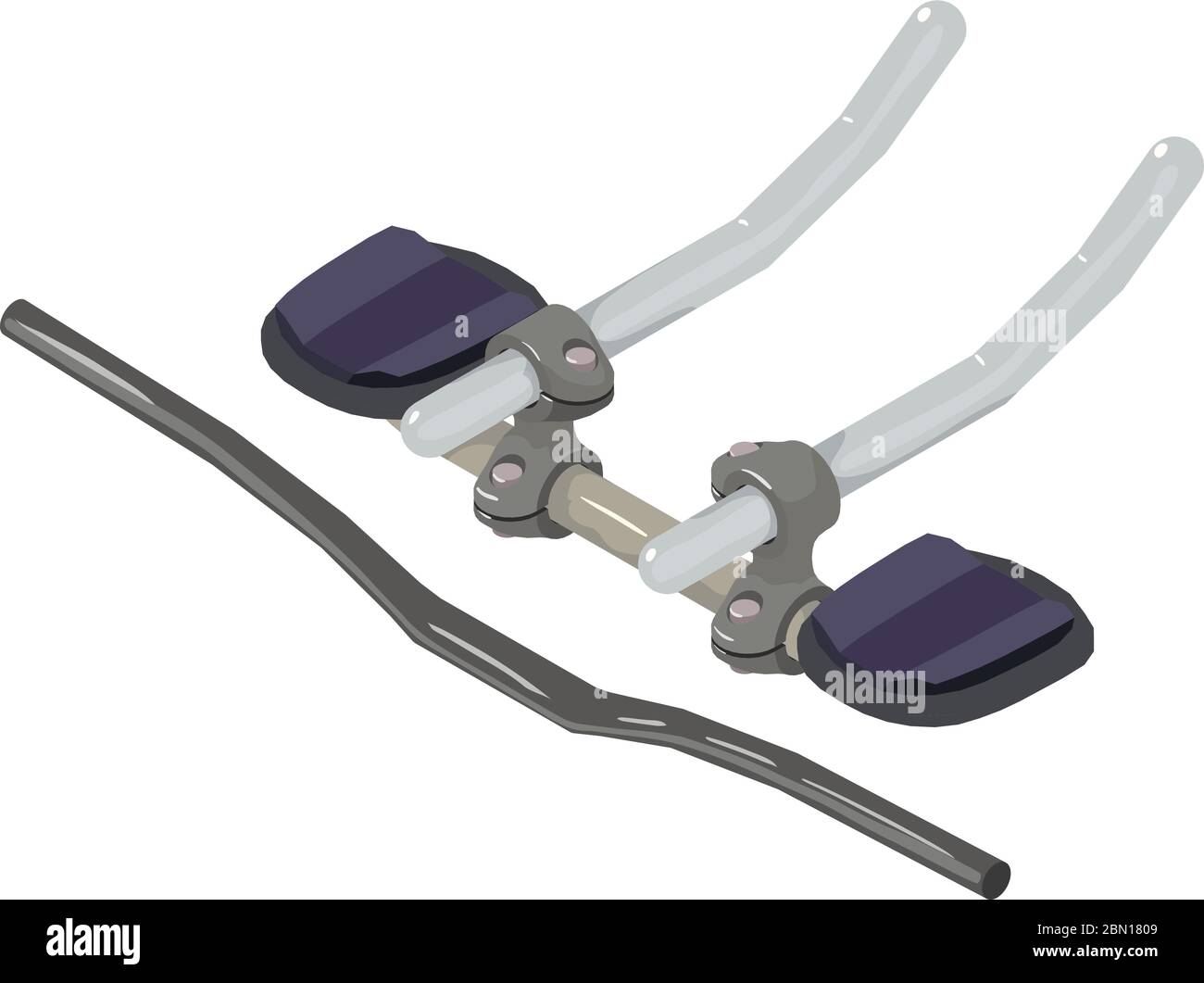 Riser handlebar Stock Vector Images - Alamy
