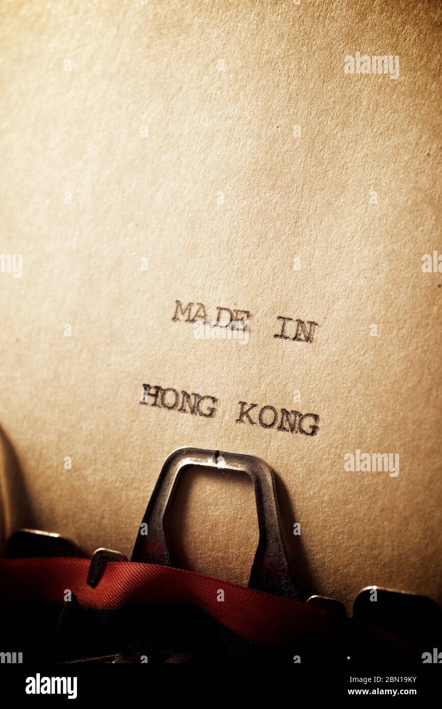 Made in hong kong hi-res stock photography and images - Alamy