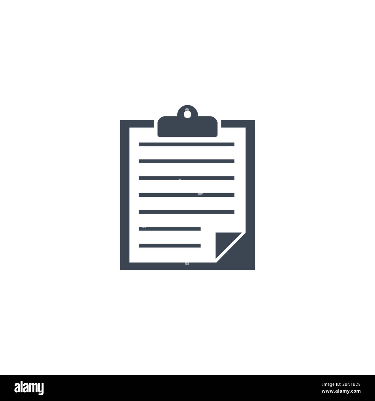 Clipboard related vector glyph icon. Stock Vector