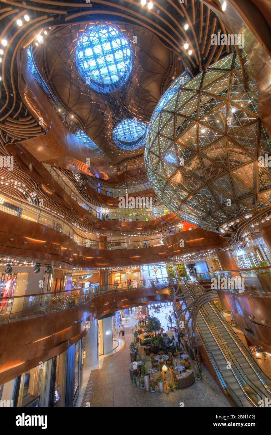 View of the interior of the K11 Musea shopping mall at Victoria's Dockside  Hong Kong Stock Photo - Alamy