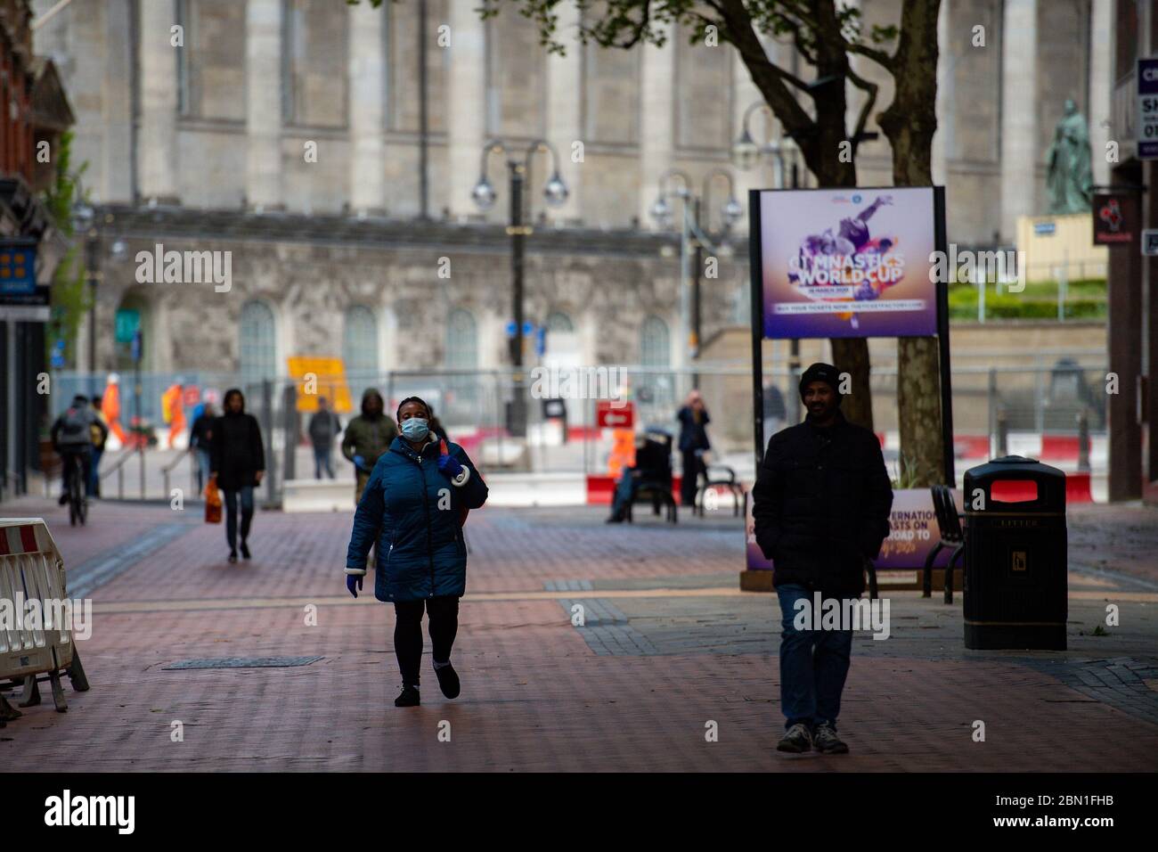 Pedestrians walking on Hill Street in Birmingham city centre, as the UK ...