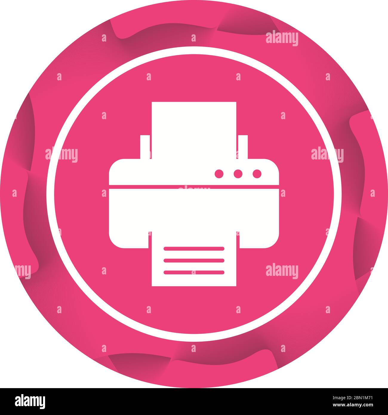 Beautiful Printer Vector Glyph icon Stock Vector