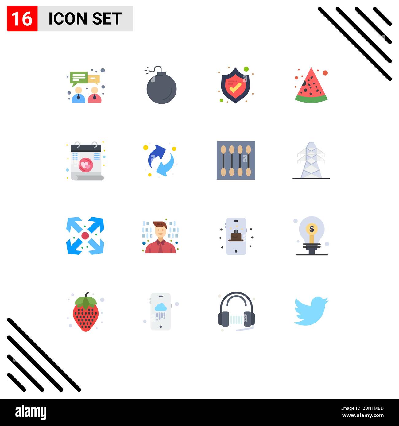 Pictogram Set Of 16 Simple Flat Colors Of Resources Arrows Shield Poem Letter Editable Pack Of Creative Vector Design Elements Stock Vector Image Art Alamy