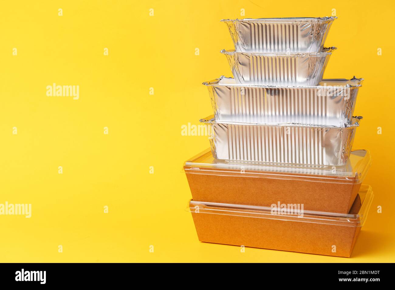 Diverse of containers for takeaway food. Food Delivery Stock Photo Alamy