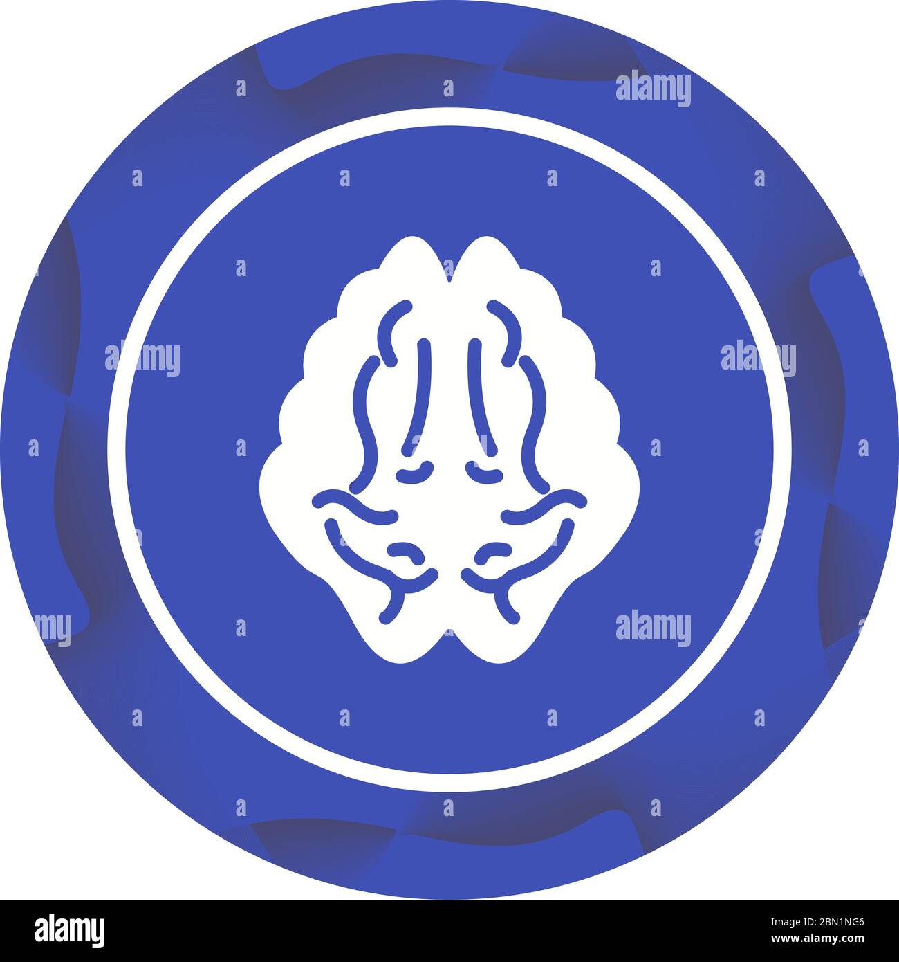 Beautiful Brain Vector Glyph icon Stock Vector Image & Art - Alamy