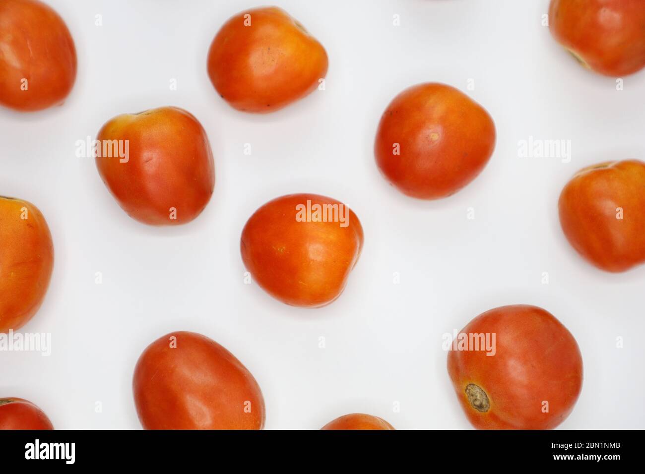 red tomatoes background. Group of tomatoes. fresh vegetarian. Stock Photo