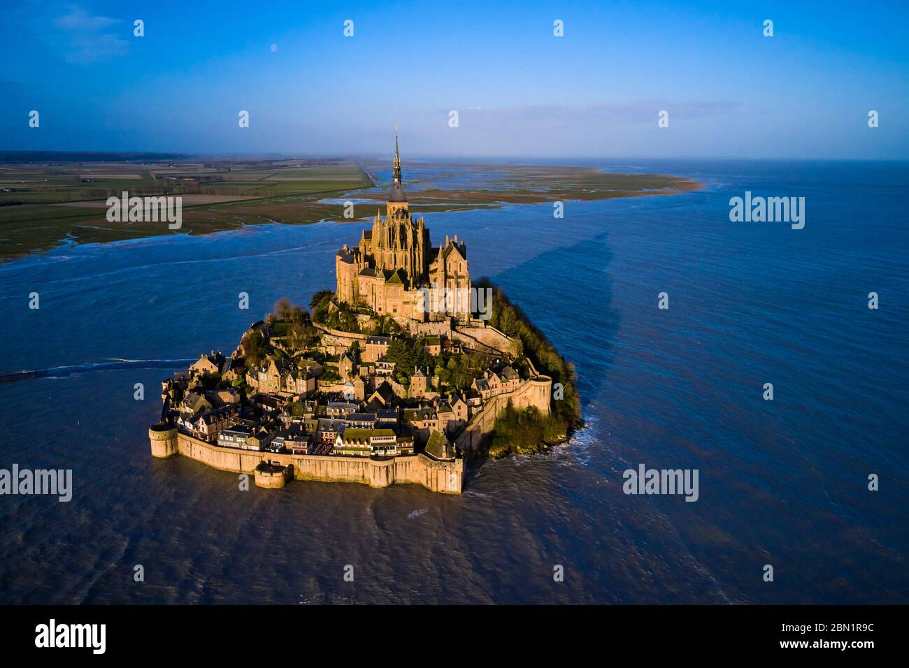 France, Normandy, Manche department, Bay of Mont SaintMichel Unesco World Heritage, Abbey of