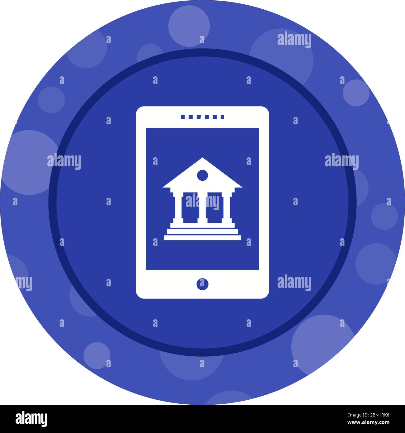 Beautiful Mobile banking Vector Glyph Icon Stock Vector