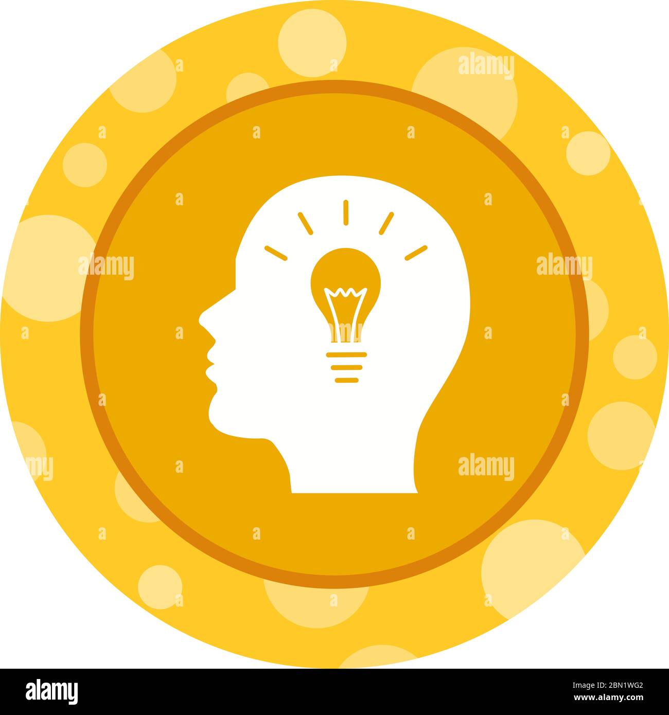 Beautiful Brain idea Vector Glyph icon Stock Vector Image & Art - Alamy