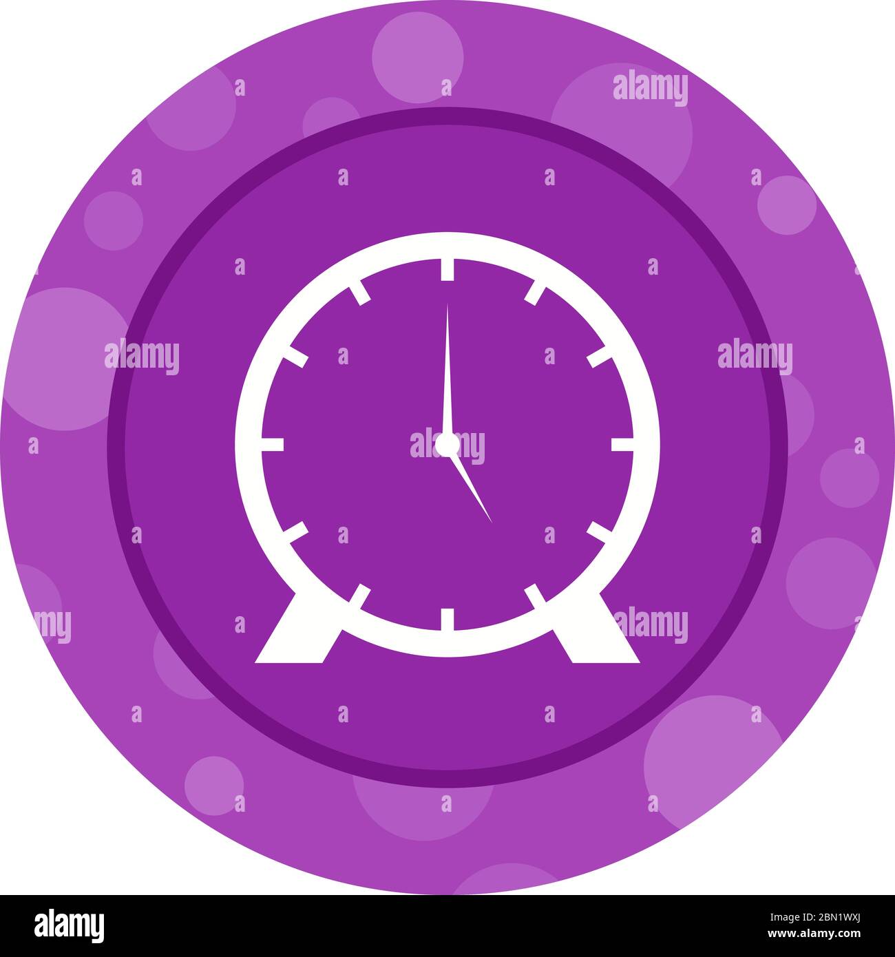 Beautiful Clock Vector Glyph icon Stock Vector Image & Art - Alamy