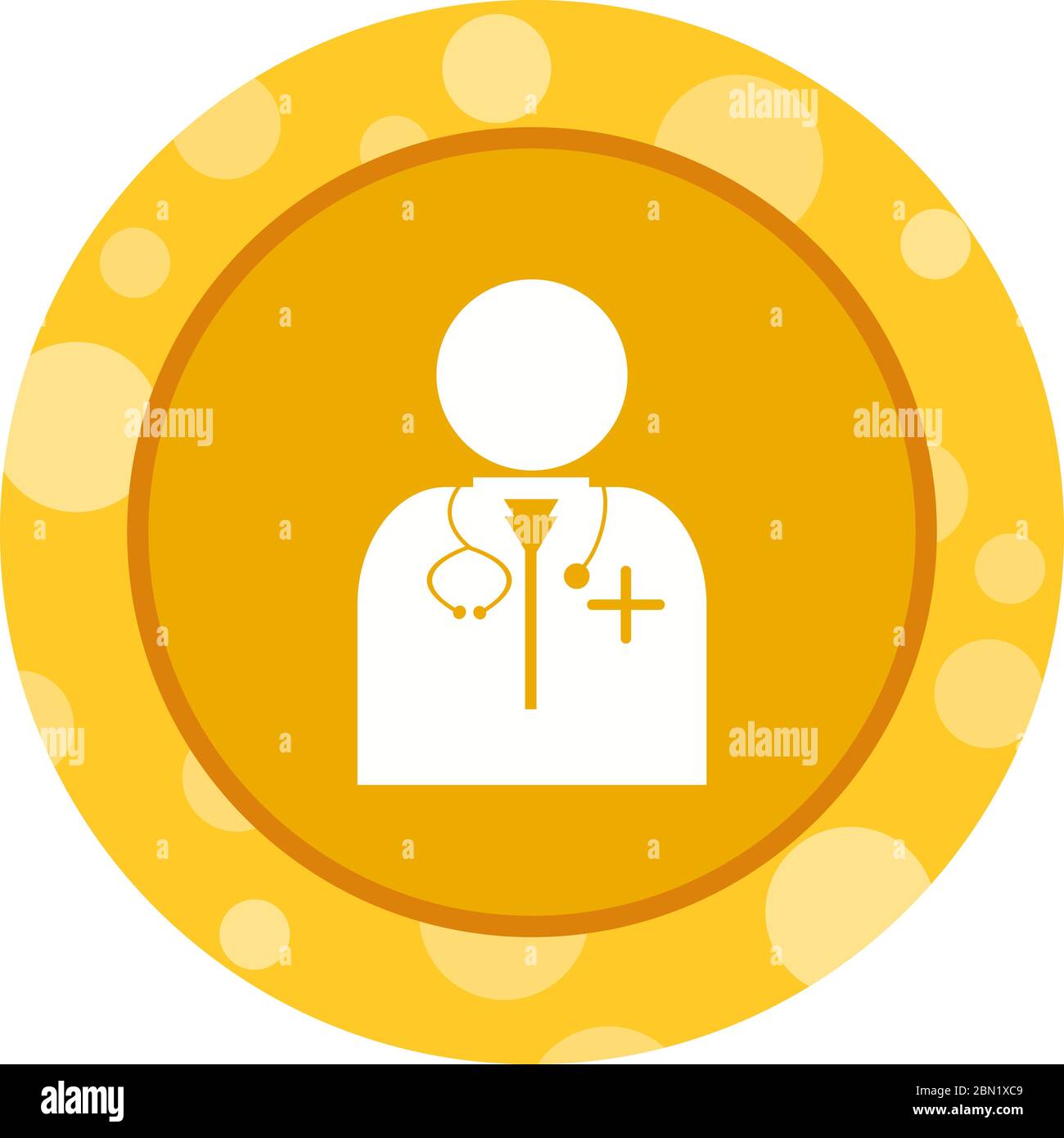 Beautiful Doctor Vector Glyph icon Stock Vector Image & Art - Alamy