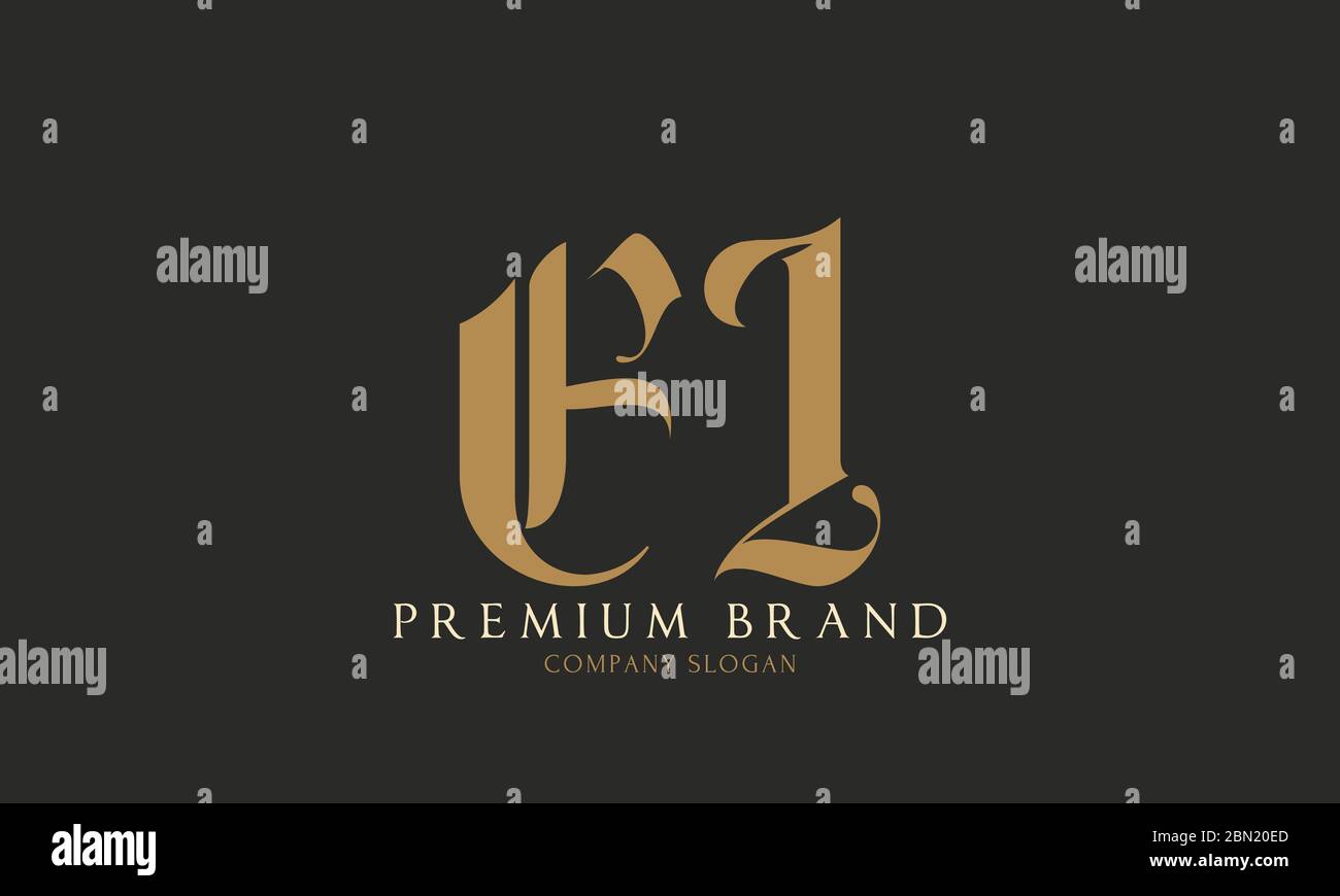 EI Company initial logo design Stock Vector