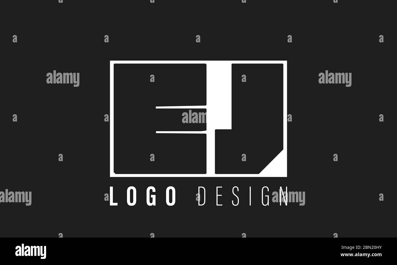 Initial based clean and minimal Logo. EJ JE E KJ letter creative fonts monogram icon symbol. Universal elegant luxury alphabet vector design Stock Vector