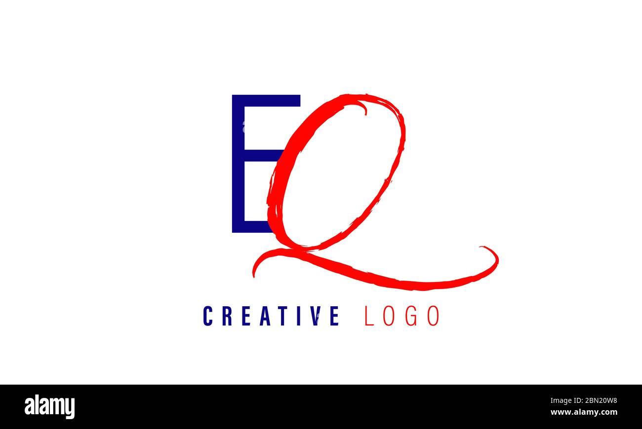 Simple initial EQ letter logo design idea Stock Vector Image & Art - Alamy