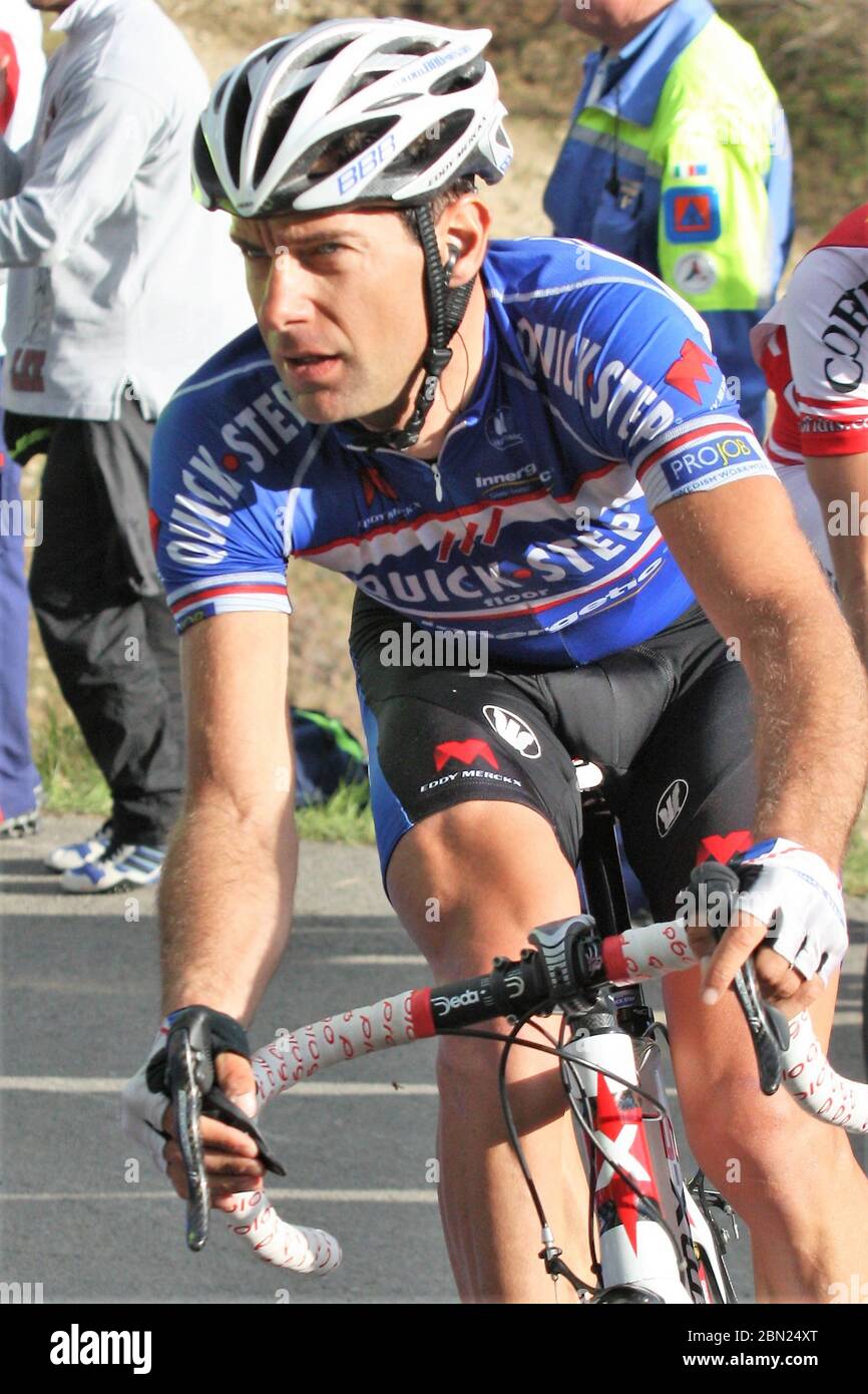 Marco Velo of Quick Step During Tour d'Italie Mestre – Monte Zoncolan (222  km) on May23, 2010 in Monte Zoncolan ,Italie - Photo Laurent Lairys / DPPI  Stock Photo - Alamy