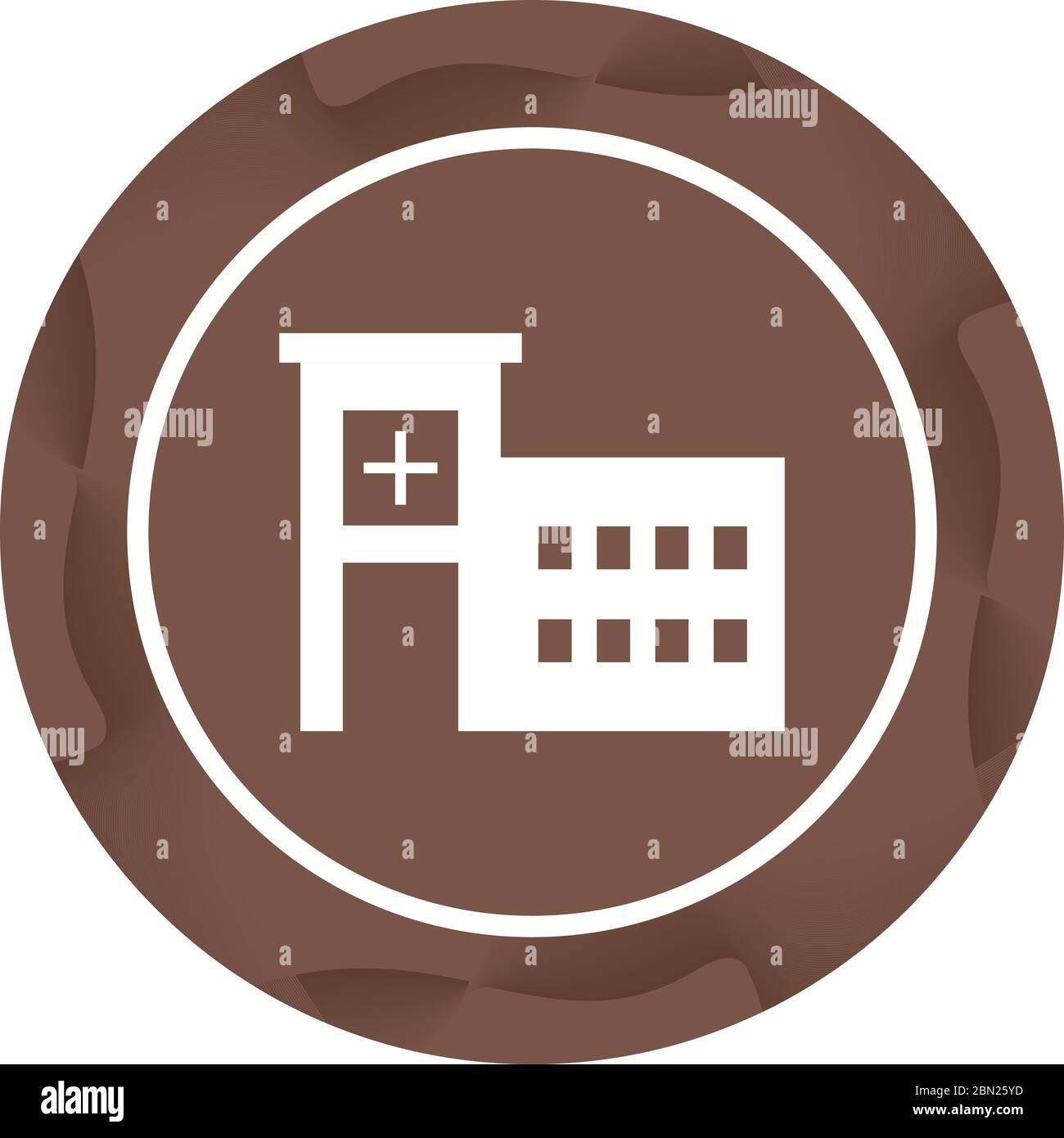 Beautiful Hospital Vector Glyph Icon Stock Vector Image & Art - Alamy