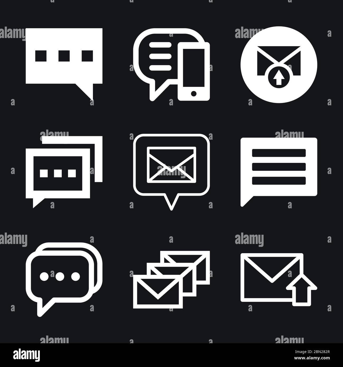 Message icon, vector symbol for design. Cat sign Stock Vector Image ...