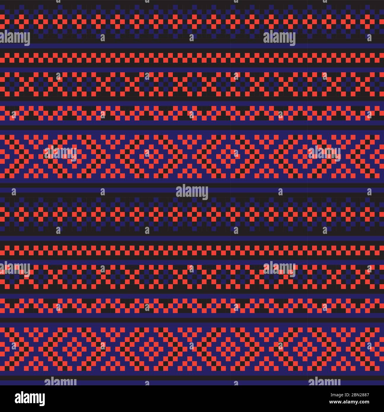 Christmas fair isle pattern background for fashion textiles, knitwear and graphics Stock Vector