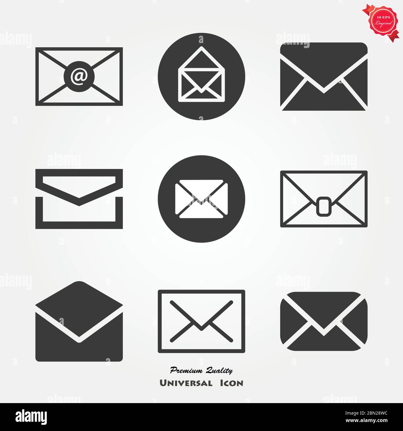 Mail vector icon. Illustration isolated for graphic and web design ...