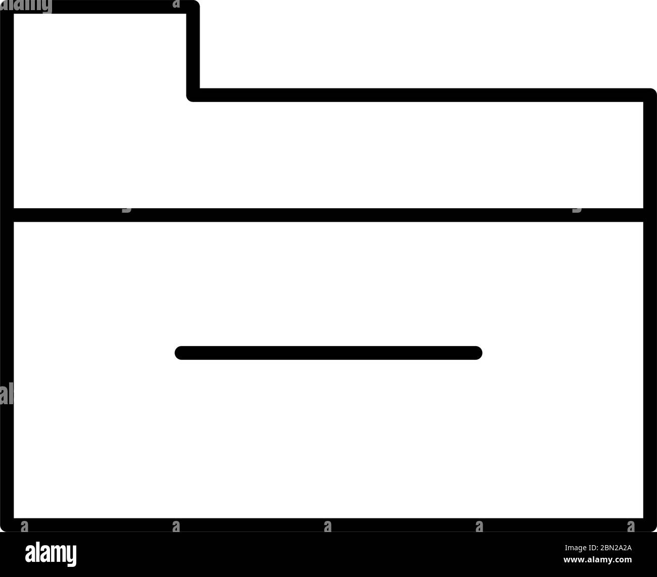 Folder Line black icon Stock Vector Image & Art - Alamy