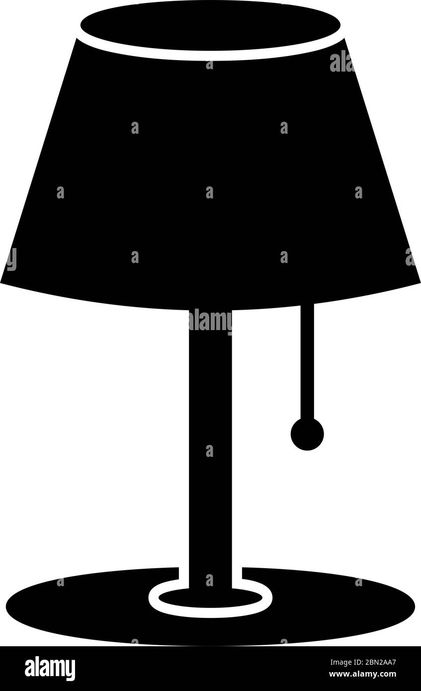Lamp glyph black icon Stock Vector Image & Art - Alamy
