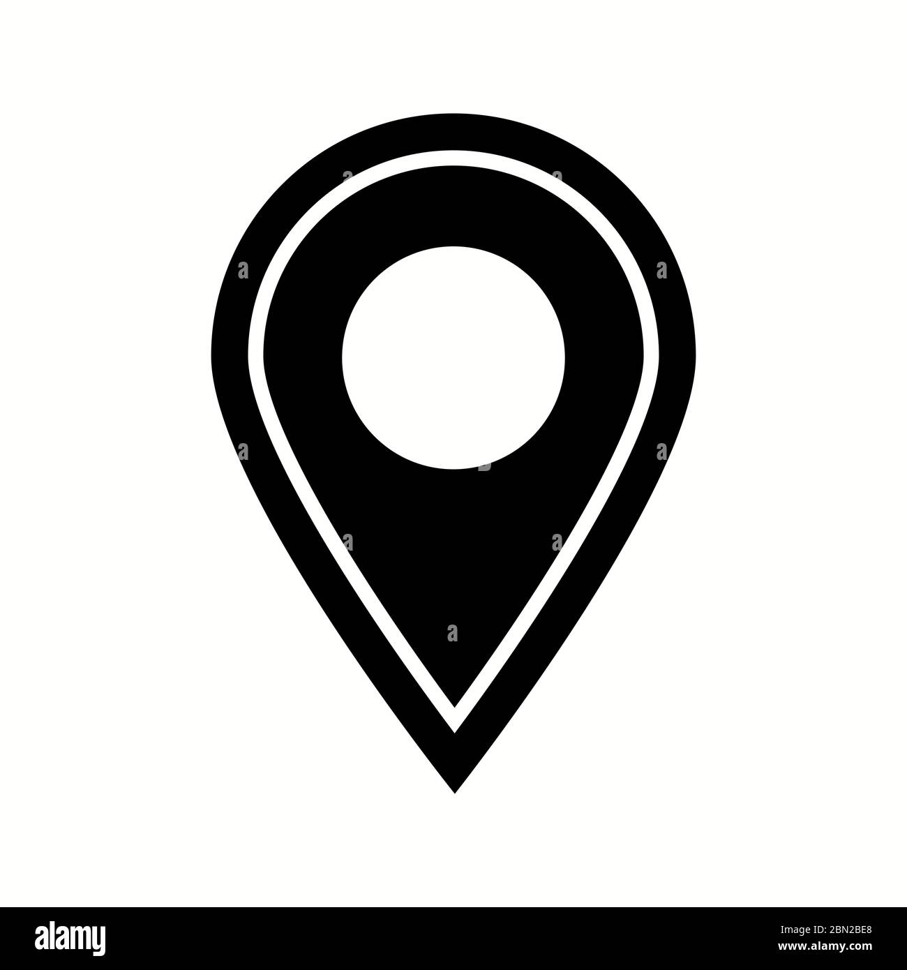 Beautiful location service glyph black icon Stock Vector Image & Art ...