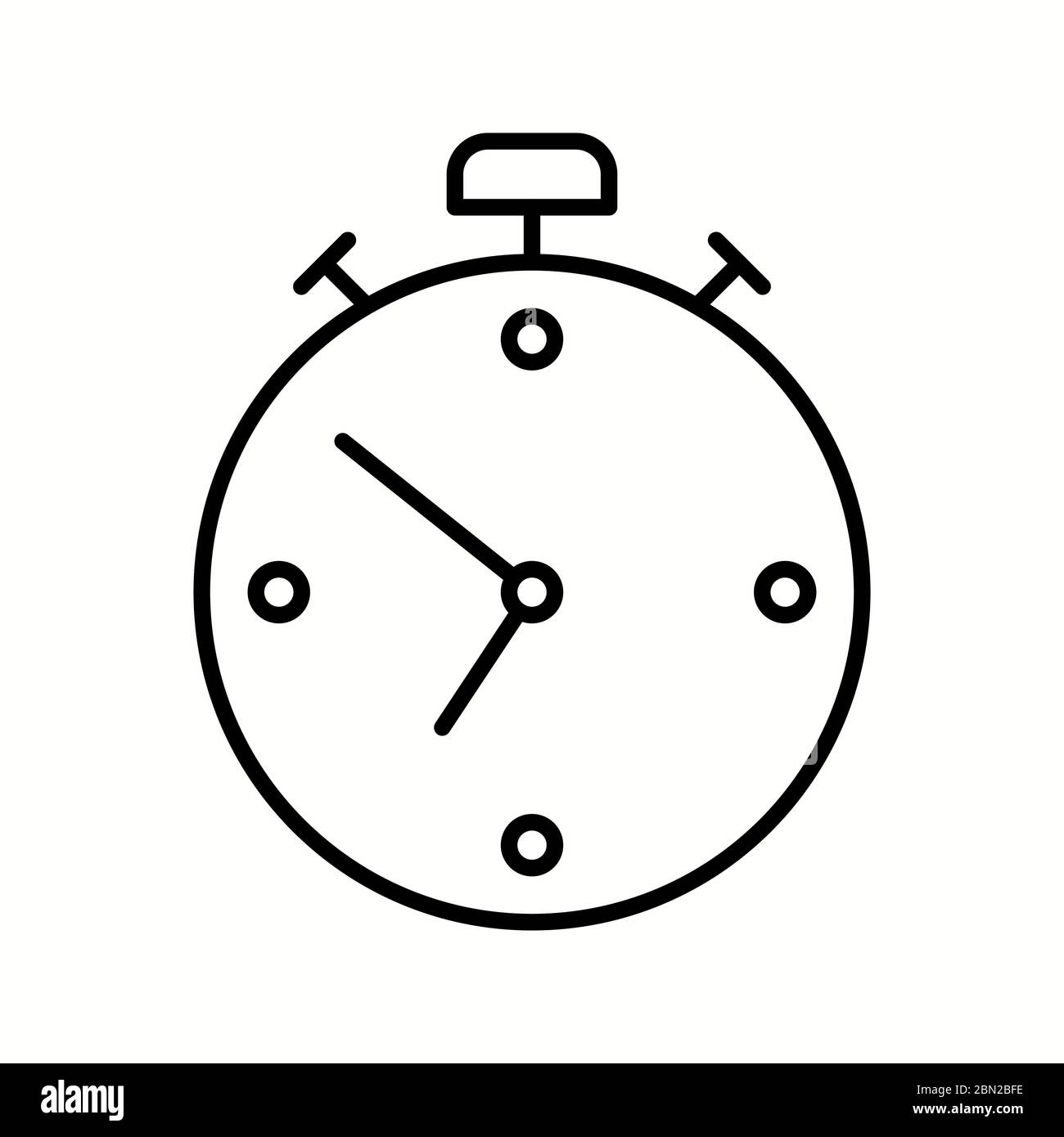 beautiful alarm line black icon Stock Vector Image & Art - Alamy