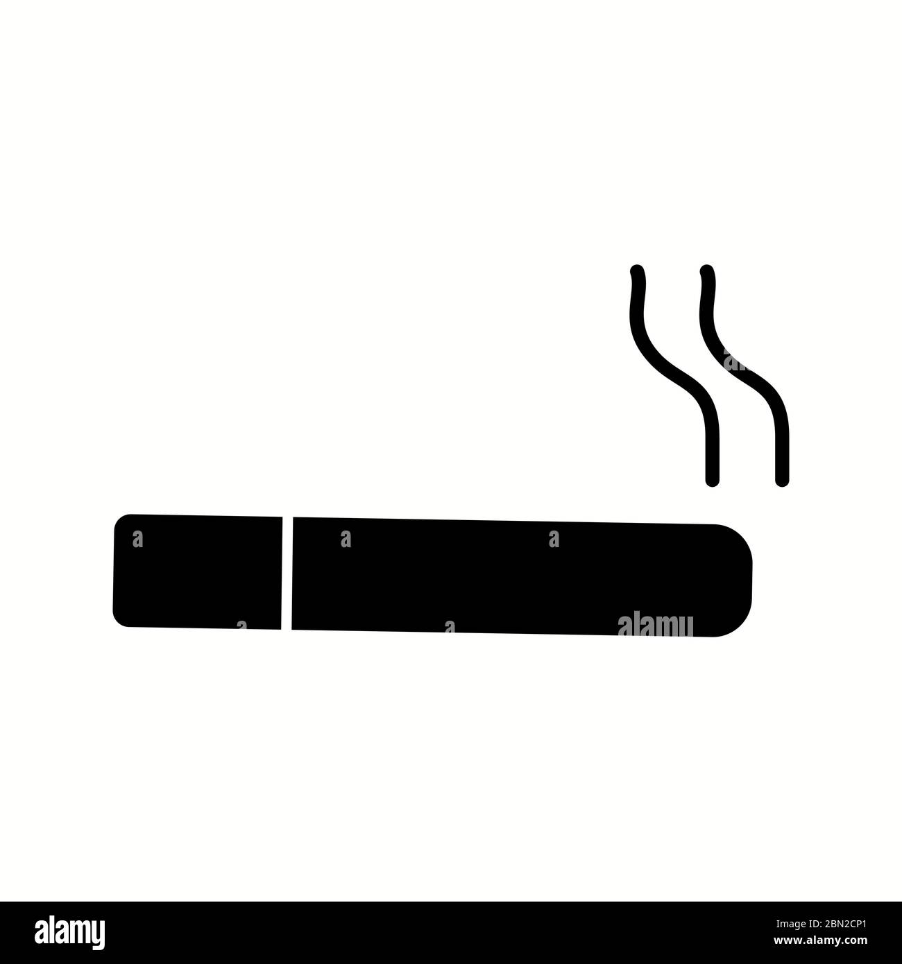 Beautiful cigarette glyph black icon Stock Vector Image & Art - Alamy