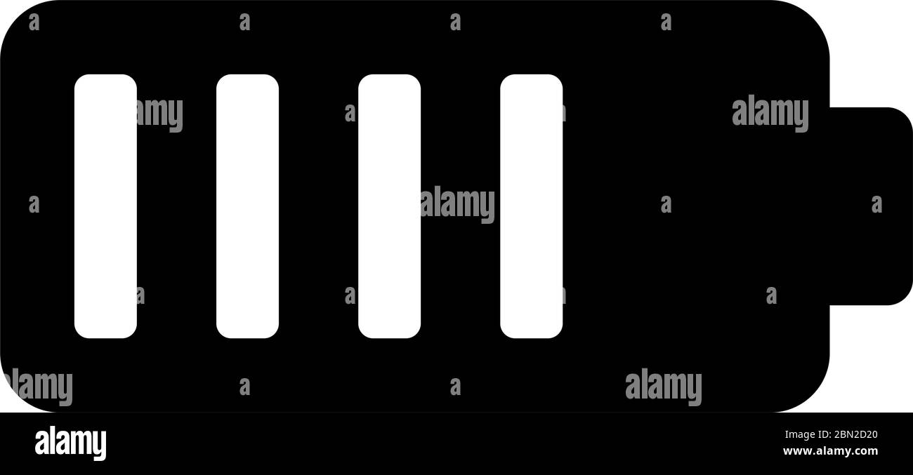 Full battery glyph black icon Stock Vector Image & Art - Alamy