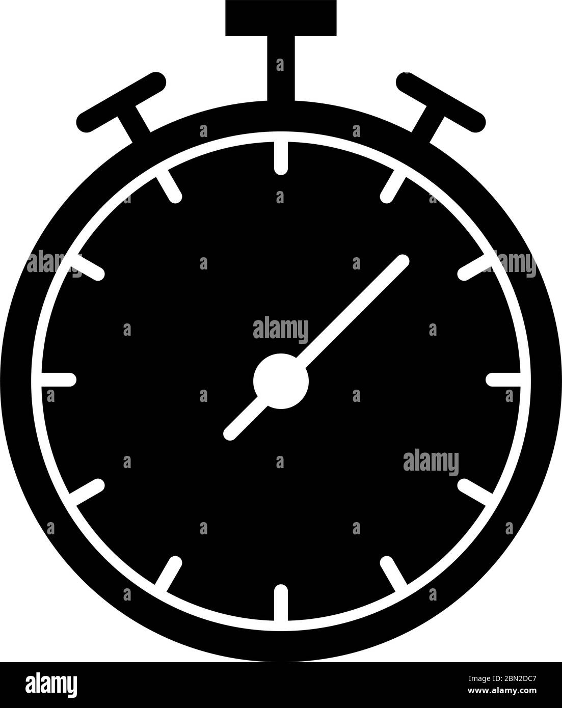 Stopwatch glyph black icon Stock Vector Image & Art - Alamy