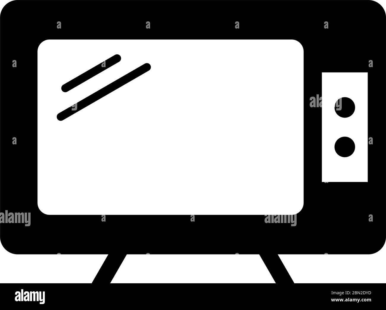 Television glyph black icon Stock Vector Image & Art - Alamy