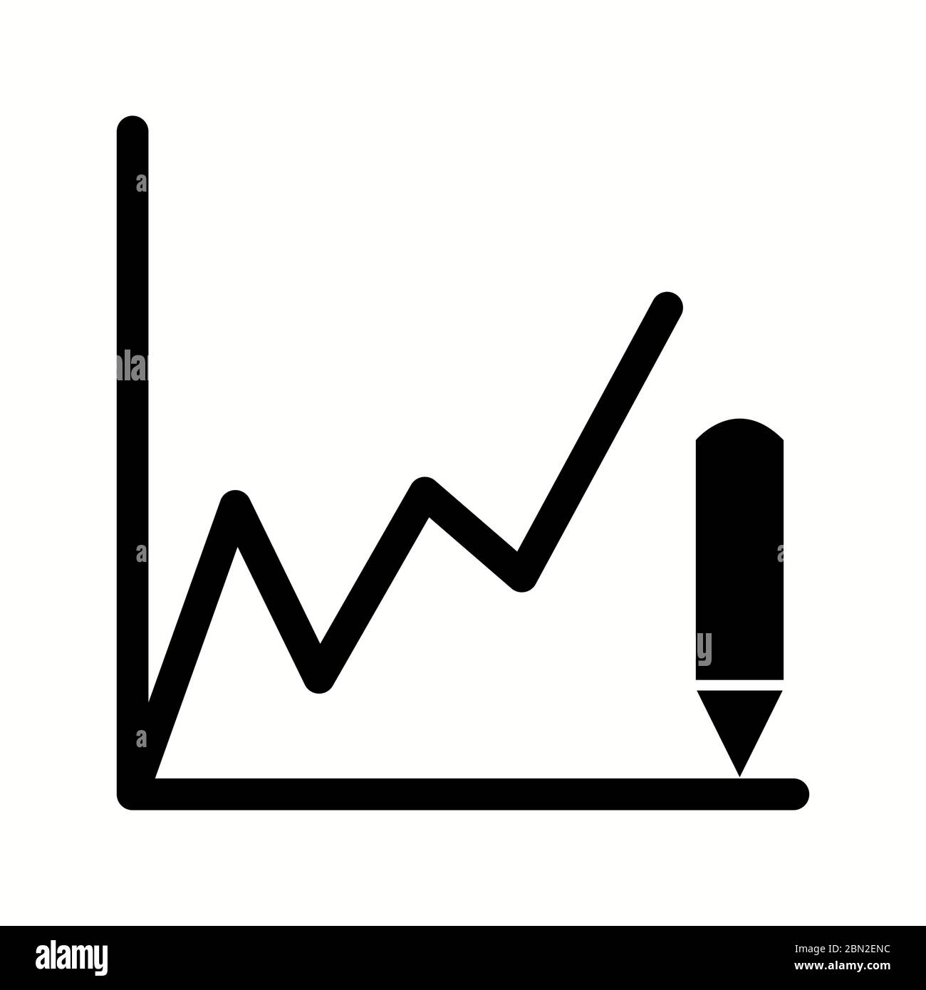 Beautiful drawing graphs glyph black icon Stock Vector Image & Art - Alamy