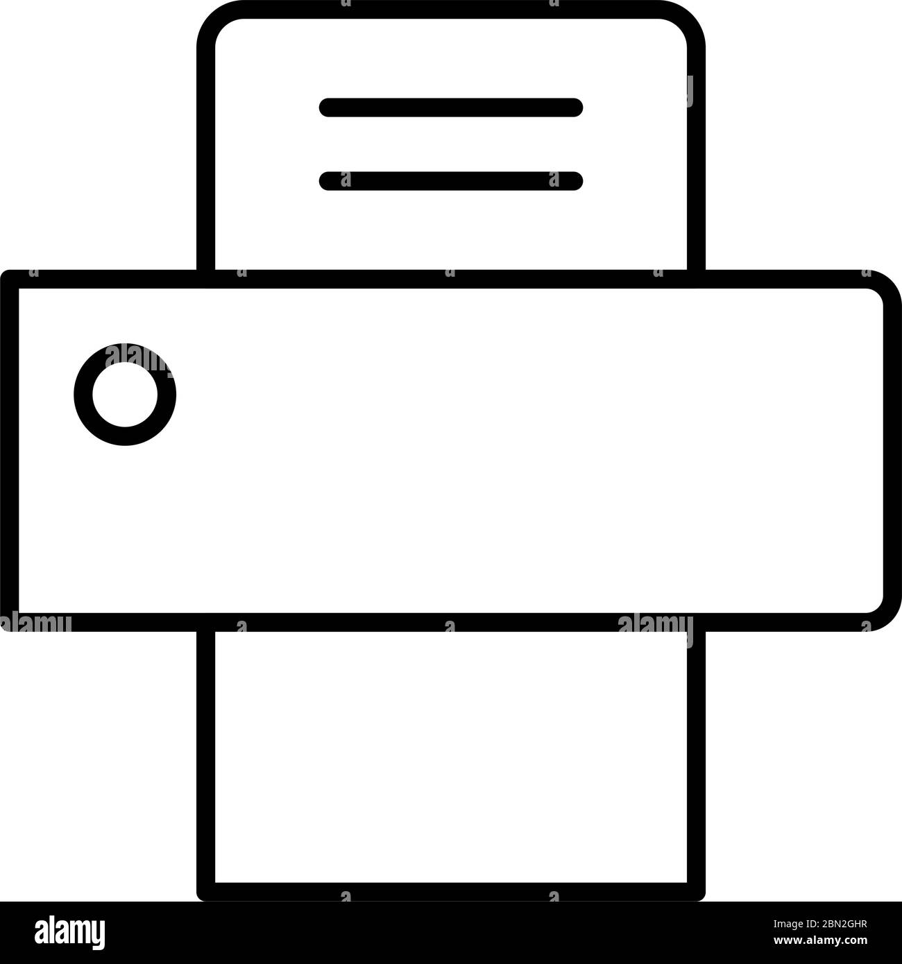 Beautiful Fax machine Line black icon Stock Vector Image & Art - Alamy
