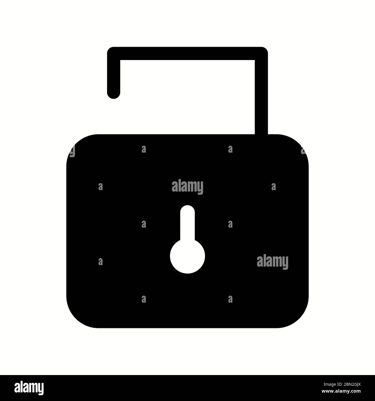 Beautiful unlock glyph black icon Stock Vector Image & Art - Alamy